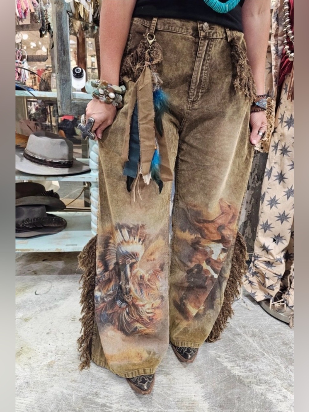 A Rare Bird Horse/Warrior corduroy pant